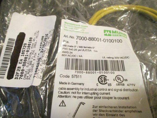 MURR ELEKTRONIK CABLE 7000-88001-0100100 For Discount - Image 3