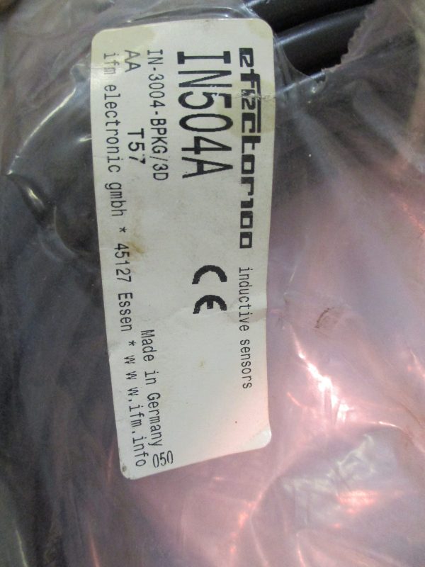 NIB Efector 100 IN504A Inductive Sensor IN-3004-BPKG 3D Discount - Image 2