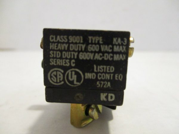 Square D Contact Block KA-3 Ser. C Class 9001 New LOT OF SIX Cheap - Image 5