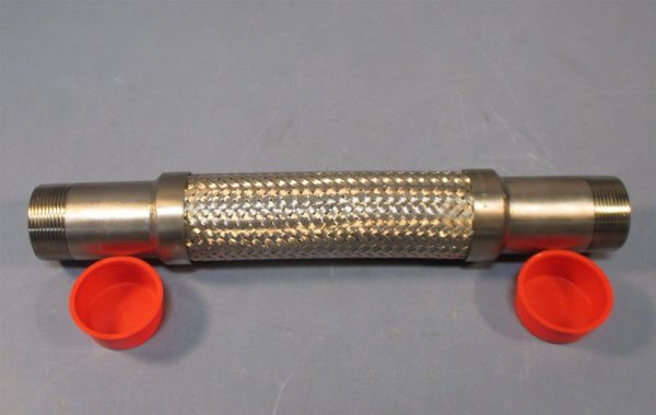 Motion Ind M304 L40WMBTVM050040 14-1 8  Long Stainless Braid Flex Hose New For Cheap