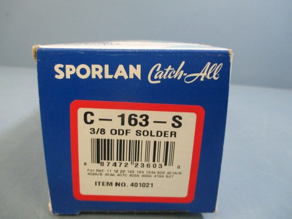 Sporlan 401021 Catch All Filter Drier 3 8 ODF Solder C-163-S Discount - Image 3