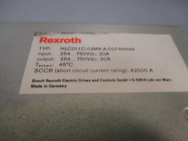 REXROTH INDRAMAT SERVO DRIVE HLC01.1C.02M4-A-007-NNNN R911308870 Sale - Image 4