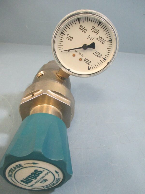 Airgas Two Stage Brass 0-100 psi Analytical Cylinder Regulator Y12-244D Online now