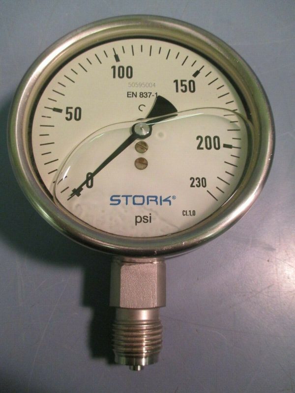 Stork Pressure Gauge 0-230 psi 50595004 EN 837-1 For Discount - Image 3