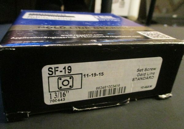 SealMaster REGAL 1 3 16  4 Bolt Flange Bearing Unit, Set Screw Lock 703428 SF-19 on Sale - Image 3