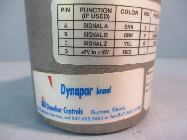 Danaher Dynapar Encoder Model 62550006041 3 8  SHT LN DRVER SD MT CN Cheap - Image 3
