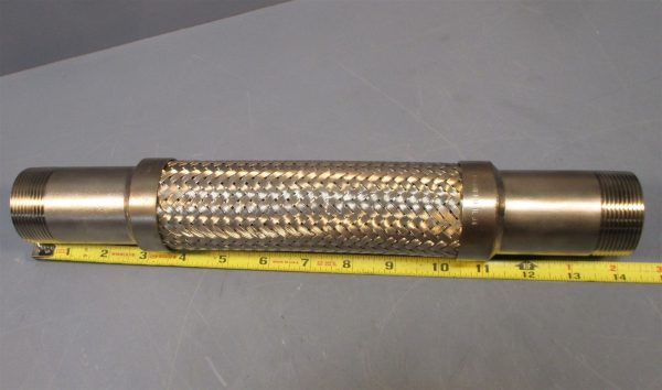 Motion Ind M304 L40WMBTVM050040 14-1 8  Long Stainless Braid Flex Hose New For Cheap - Image 4