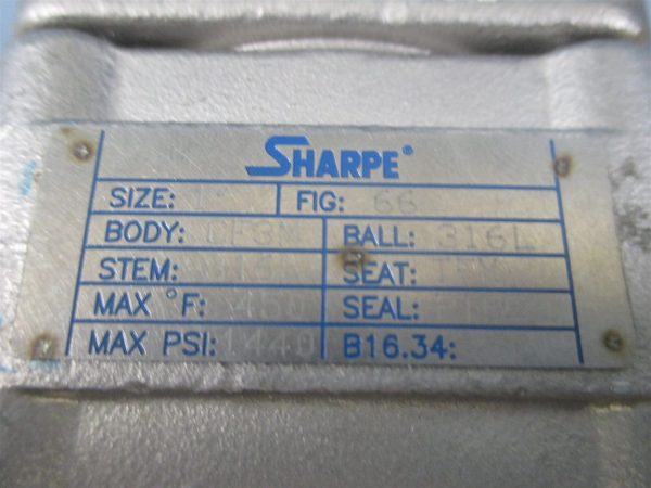 Sharpe 1-Inch CF3M Stainless Sanitary Valve 1440 PSI - New on Sale - Image 3