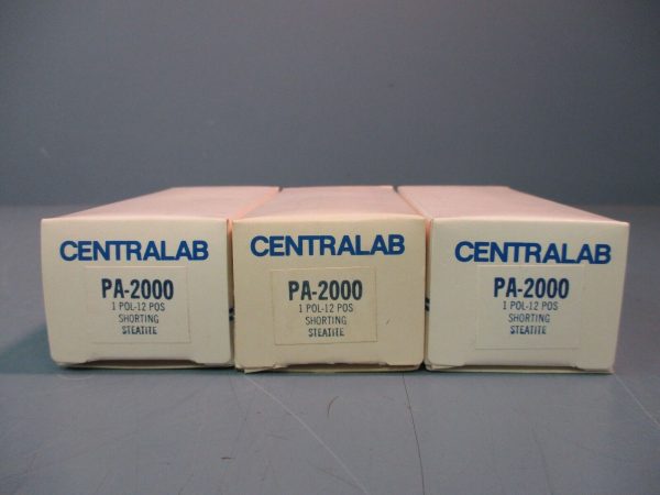 Centralab Rotary Switch PA-2000 1 Pol-12 POS Shorting Steatite NEW LOT OF 3 Fashion