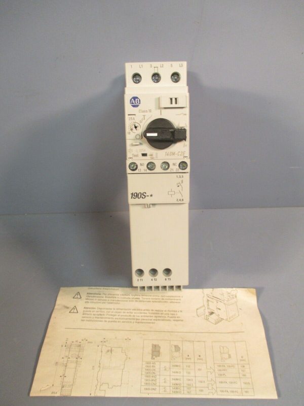 Allen Bradley Contactor 190S-DND1CC25C SER B 140M-C2E-C25 SER C 100-C23*01 Ser C For Sale - Image 4