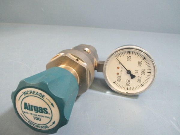 Airgas Two Stage Brass 0-100 psi Analytical Cylinder Regulator Y12-244D Online now - Image 2