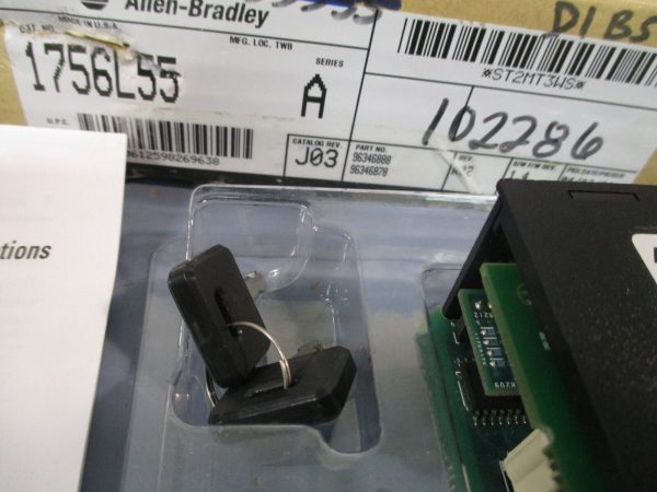 ALLEN BRADLEY CONTROLOGIX PROCESSOR CPU W  KEY LOGIX 5555 SER. A 1756-L55 Cheap - Image 4
