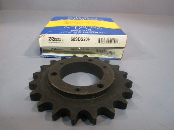 LOT OF (2) MARTIN ROLLER CHAIN SPROCKET SABERTOOTH 60SDS20H Hot on Sale - Image 4