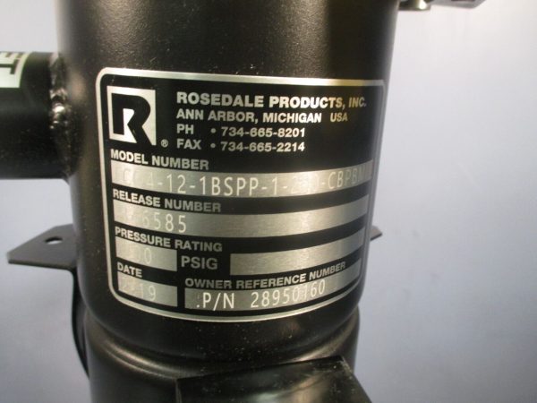 Rosedale Products Inc BASKET STRAINER FILTER LC04-12-1BSPP-1-200-CBPBMHD Online Sale - Image 4