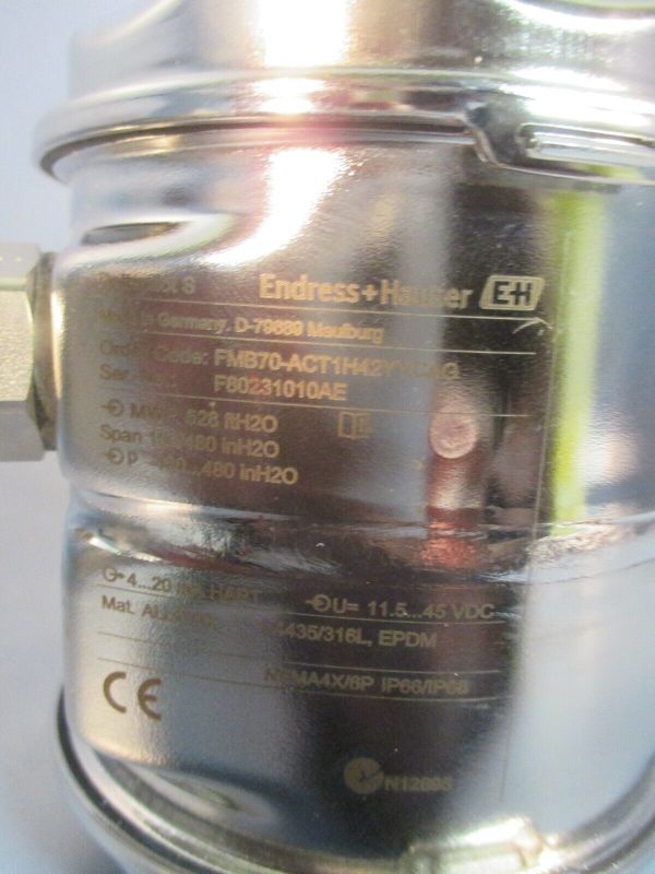 Endress + Hauser Deltapilot S Hydrostatic Transmitter FMB70-ACT1H42YYCAG Sale - Image 4