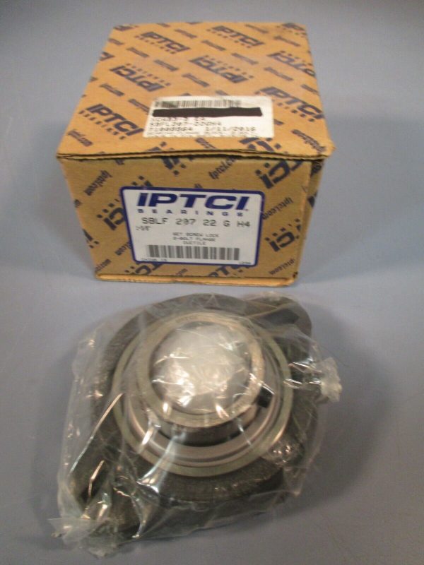 IPTCI BEARINGS SET SCREW LOCK 2-BOLT FLANGE 1-3 8  SBLF 207 22 G H4 Cheap