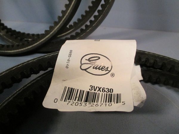 Lot of (2) Gates Super HC Belt 3VX630 & (1) Gates Tri-Power Belt AX53 Discount - Image 4