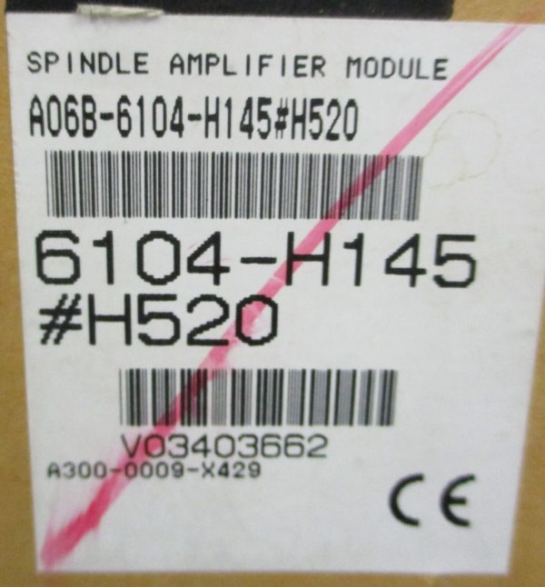 Fanuc A06B-6104-H145#H520 Ser. B Spindle Amplifier Module 566V-651V Input For Sale - Image 2