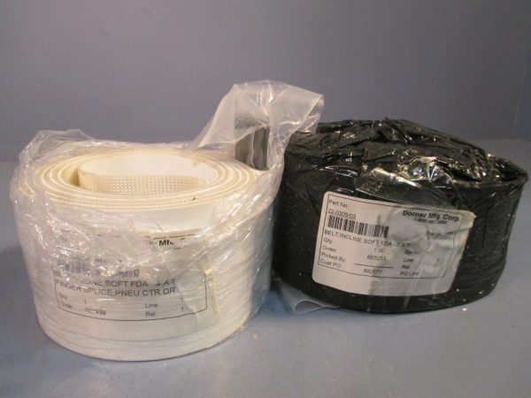 Dorner Mfg. Corp Lot of two Soft FDA Incline Belt  3 x 5  22-0305 03 Online