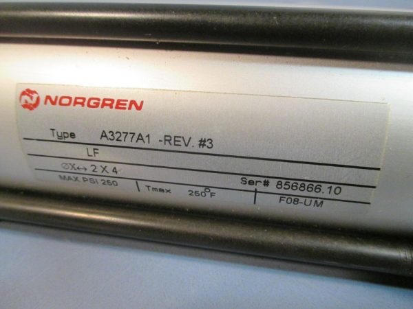 Norgren Air Cylinder 2 In Bore, 4 In Stroke Rev #3 A3277A1 on Sale - Image 2