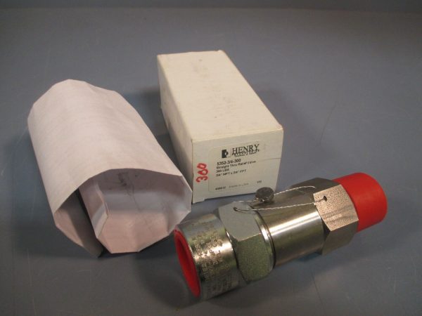 Henry Technologies Straight-Thru Relief Valve 5352-3 4-300 Sale