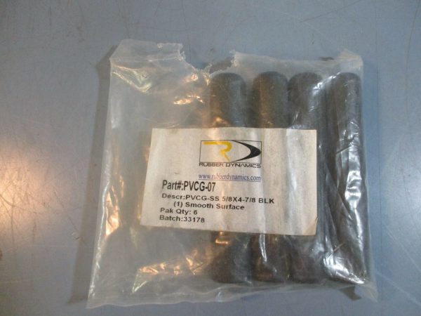 Rubber Dynamics PVCG-07 Rubber Handle PVCG-SS 5 8x4-7 8 Black Smooth LOT OF 4 Online Hot Sale