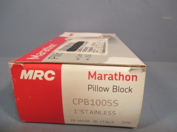 MRC Marathon 2-Holes Pillow Block 1   Stainless CPB100SS For Cheap - Image 3