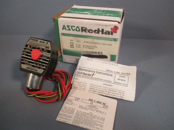 ASCO REDHAT SOLENOID VALVE 2-WAY 1 4 IN PIPE EF8262H020 Online now