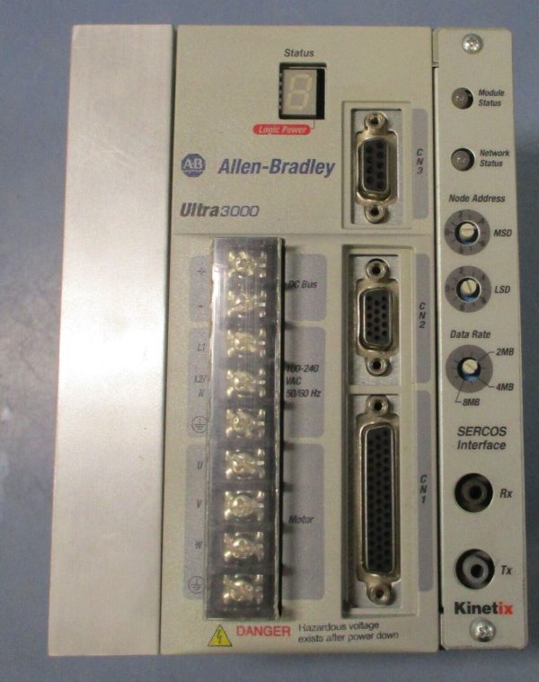Allen Bradley Ultra 3000 Digital Servo Drive 2098-DSD-020-SE Ser C 120 240VAC Online now - Image 2
