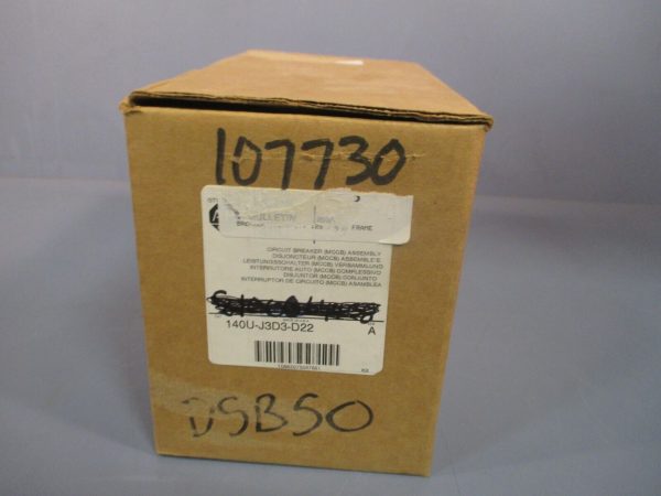 ALLEN-BRADLEY CIRCUIT BREAKER 125 A , J FRAME SER. A 140U-J3D3-D22 Discount - Image 2