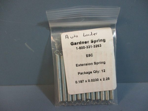 Gardner Spring E5C Extension Spring .187 x .0230 x 2.25 QTY:12 Fashion
