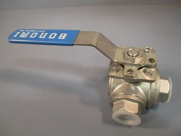 Bonomi Ball Valve 3 4 In 3-Way Hand Operated CF8M 1000 WOG BV3IGTF-0751-A Cheap - Image 4
