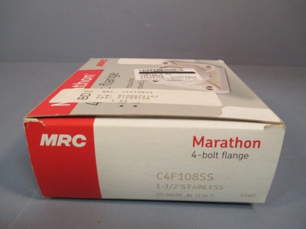 MFC Marathon 4-Bolt Flange Block Bearing 1-1 2  Stainless C4F108SS Supply - Image 3