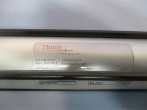 Thiele Air Cylinder 1-1 2 IN Bore 34 IN Stroke Ser# 3918076 143198 Online Sale - Image 4