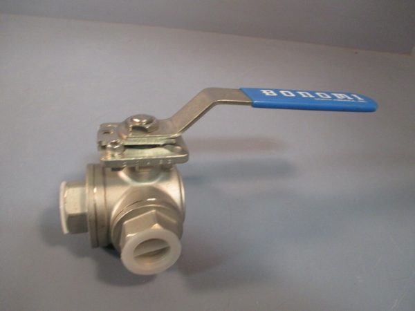 Bonomi Ball Valve 3 4 In 3-Way Hand Operated CF8M 1000 WOG BV3IGTF-0751-A Cheap - Image 2