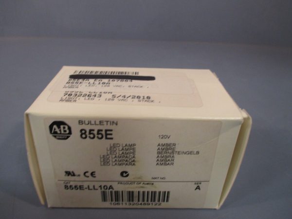 ALLEN-BRADLEY STACK LED LAMP (AMBER) SER. A 855E-LL10A on Sale - Image 2