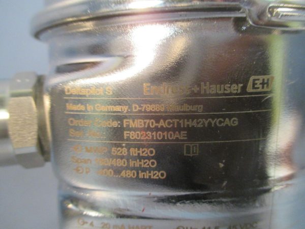 Endress + Hauser Deltapilot S Hydrostatic Transmitter FMB70-ACT1H42YYCAG Sale - Image 5