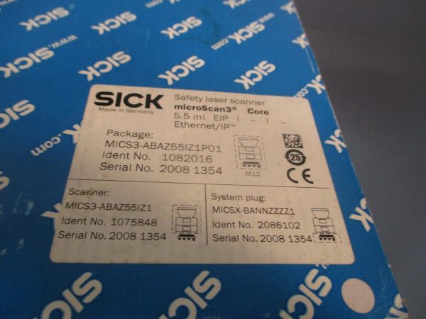 SICK MICS3-ABAZ55IZ1 MICSX-BANNZZZZ1 Safety Laser Scanner MICS3-ABAZ55IZ1P01 Discount - Image 4