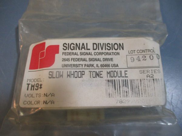 Federal Signal Corporation Slow Whoop Tone Module TM9* Series A2 NEW For Cheap