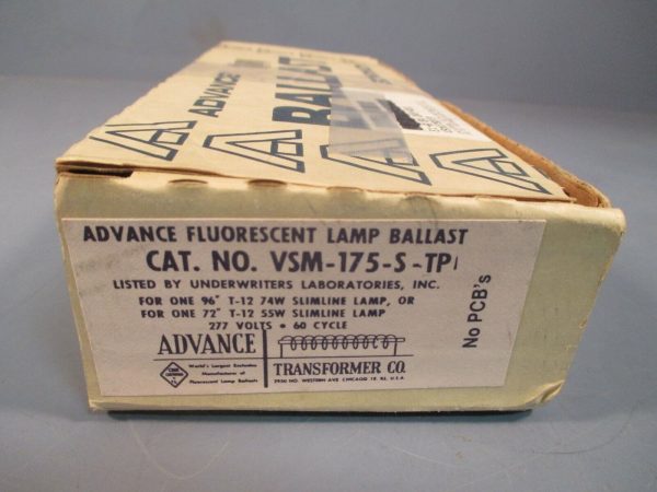 ADVANCE LAMP BALLAST 277V 60Hz VSM175STP Cheap - Image 2