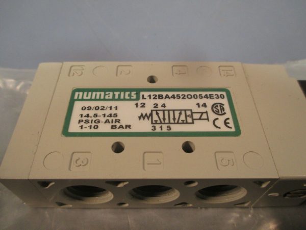 NUMATICS 4-Way Solenoid Valve 14.5-145PSIG 100-115 50 110-120 60 L12BA452O054E30 Sale - Image 4