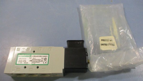 Numatics L12BA452B014A61 Solenoid Valve 14.5-145PSIG Air 24VDC 0.15A 226-749B Online now