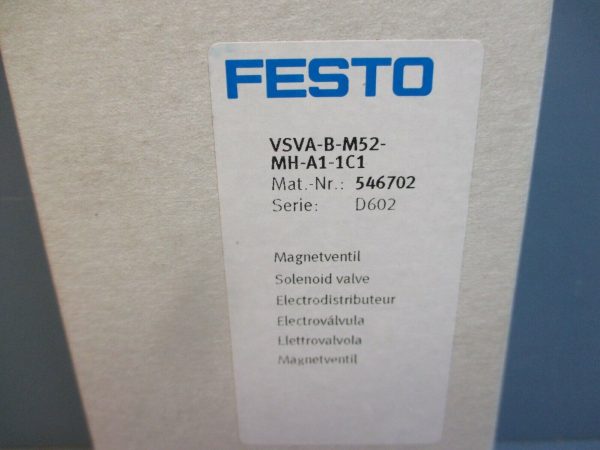 Festo VSVA-B-M52-MH-A1-1C1 Air Solenoid Valve NEW Sale - Image 3