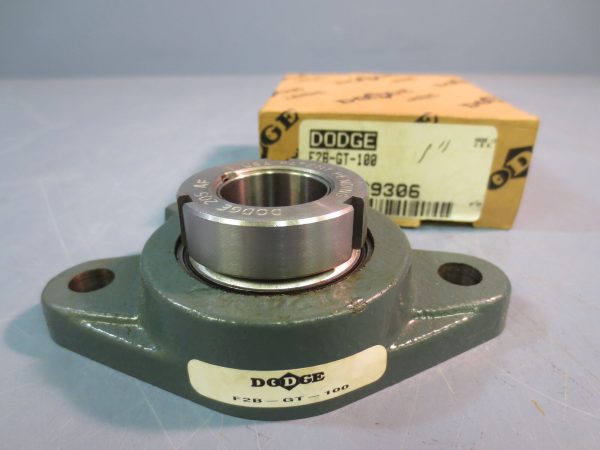 NIB Dodge F4B-GT-100 2 Bolt Flange Bearing 1” Bore For Discount