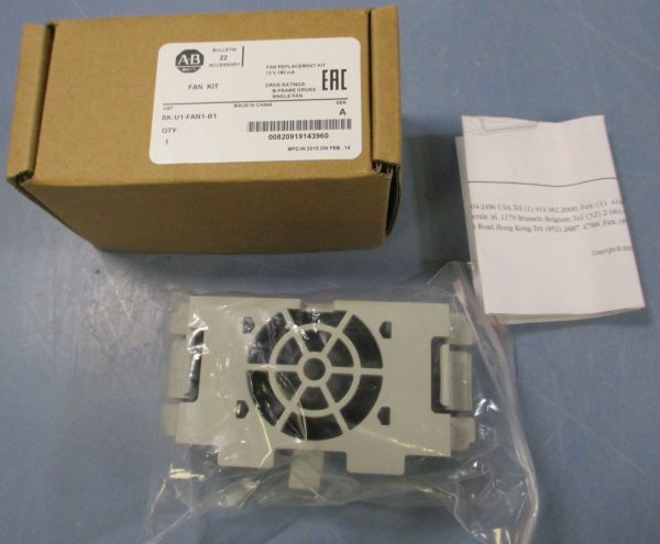 Allen Bradley SK-U1-FAN1-B1 Ser. A Brushless Fan Kit 12V 0.18A EFB0412VHD Supply