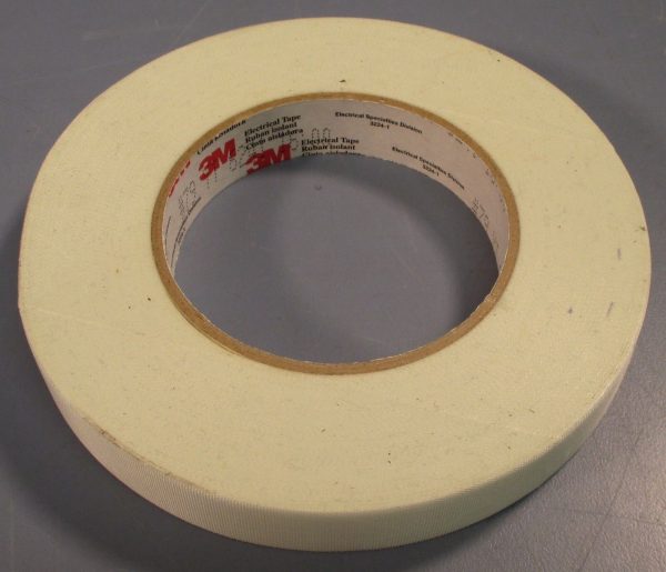 Roll of 3M Glass Cloth Electrical Tape 79, 3 4 x60YD White Acrylic Adhesive New Cheap