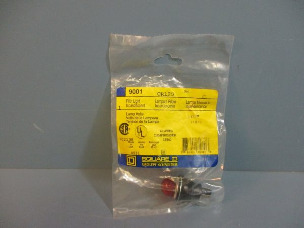 Square D OG120 Ser. C Pilot Light Incandescent RED 120V NEW Hot on Sale