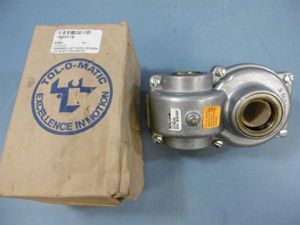 NIB Tol-O-Matic Left Handed Gearbox 1 4  Shaft 02780200 W497499 Hot on Sale
