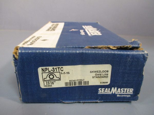 SealMaster Pillow Block Bearing 1 15 16  NPL-31TC Online Sale - Image 2