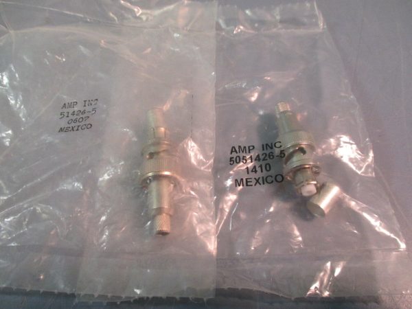 TE CONNECTIVITY AMP Coaxial Connector RF Lot of Two 5051426-5 For Cheap - Image 2